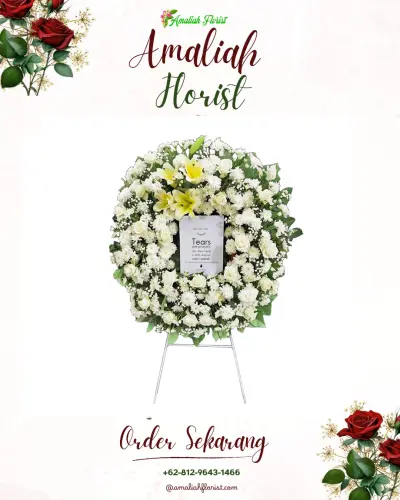 Krans Bunga Duka Cita di Ledeng